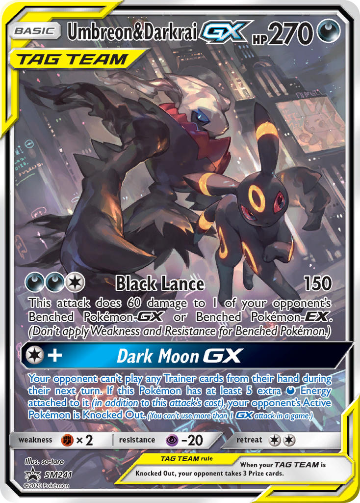 Umbreon & Darkrai-GX [SM Black Star Promos]