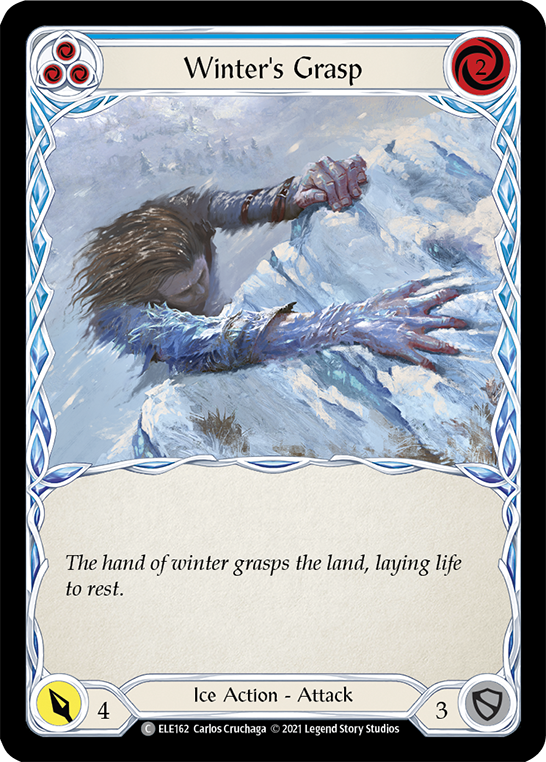 Winter's Grasp (Blue) [ELE162] (Tales of Aria)  1st Edition Normal
