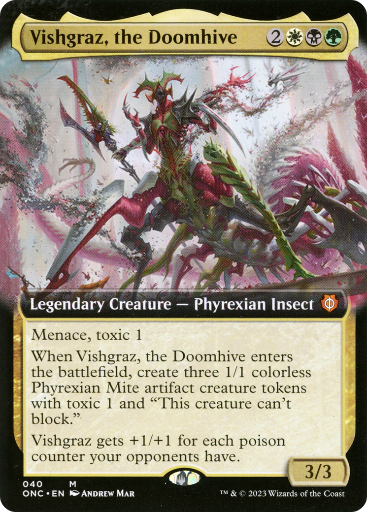 Vishgraz, the Doomhive (Extended Art) [Phyrexia: All Will Be One Commander]
