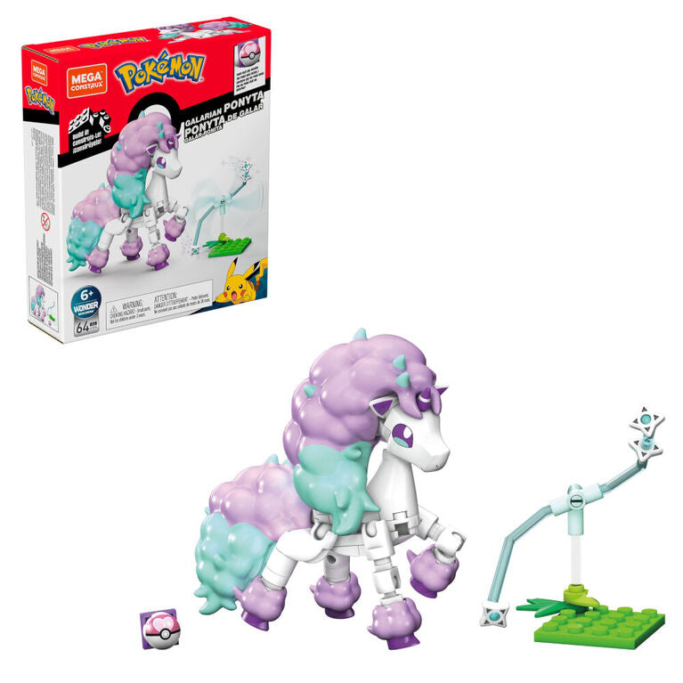 Galarian Ponyta - 64 Pieces - Mega Construx Pokémon