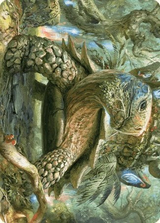 Blossoming Tortoise Art Card [Wilds of Eldraine Art Series]