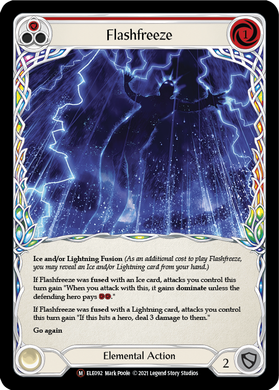 Flashfreeze [U-ELE092] (Tales of Aria Unlimited)  Unlimited Rainbow Foil