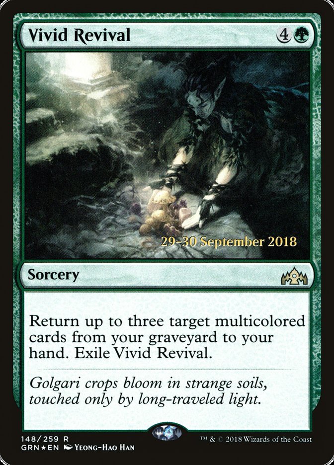 Vivid Revival 2x FOIL GRN MTG Guilds of Ravnica Rare MINT green