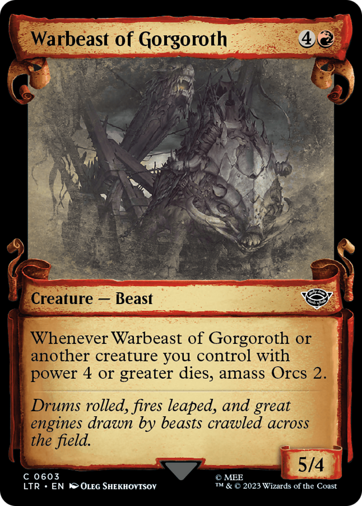 Warbeast of Gorgoroth [The Lord of the Rings: Tales of Middle-Earth Showcase Scrolls]
