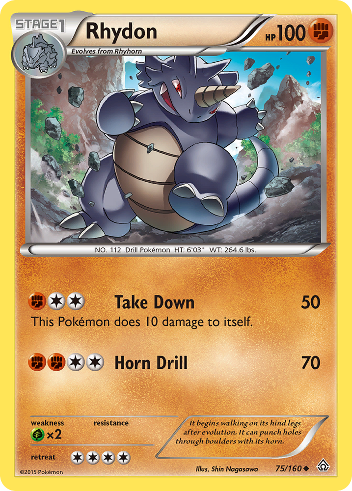 Rhydon (75/160) [XY: Primal Clash]