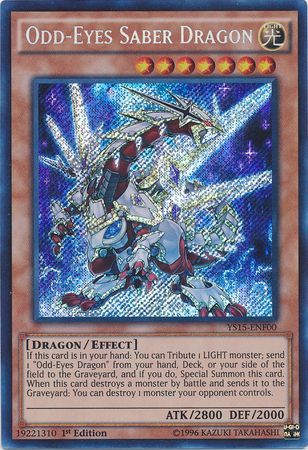 Odd-Eyes Saber Dragon [YS15-ENF00] Secret Rare
