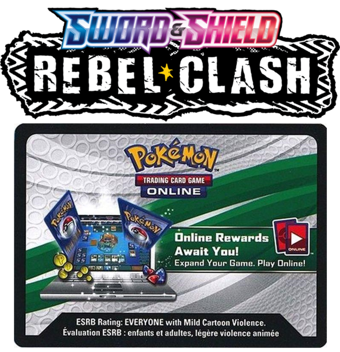 Rebel Clash PTCGO Code - Booster Pack (FOR THE ONLINE POKEMON GAME)