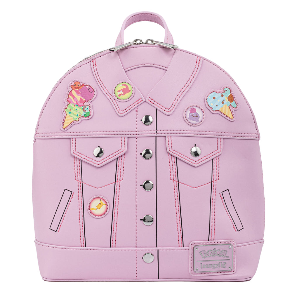 Loungefly Pokemon Ice Cream Denim Jacket Mini Backpack