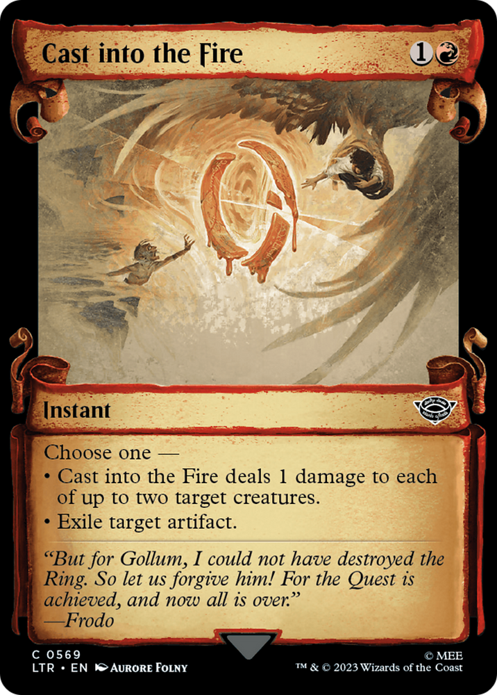 Cast into the Fire [The Lord of the Rings: Tales of Middle-Earth Showcase Scrolls]
