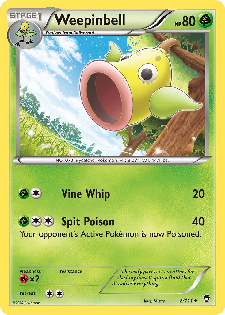 Weepinbell (2/111) [XY: Furious Fists]