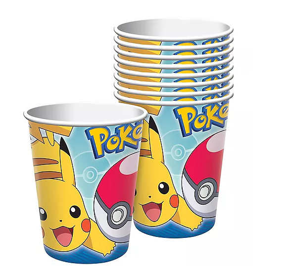 Pokémon Paper Cups (9 oz) - 8 per package