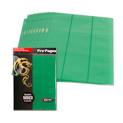 BCW - Pro-Pages Sideload 18pkt (10 pages - Holds 180 cards)