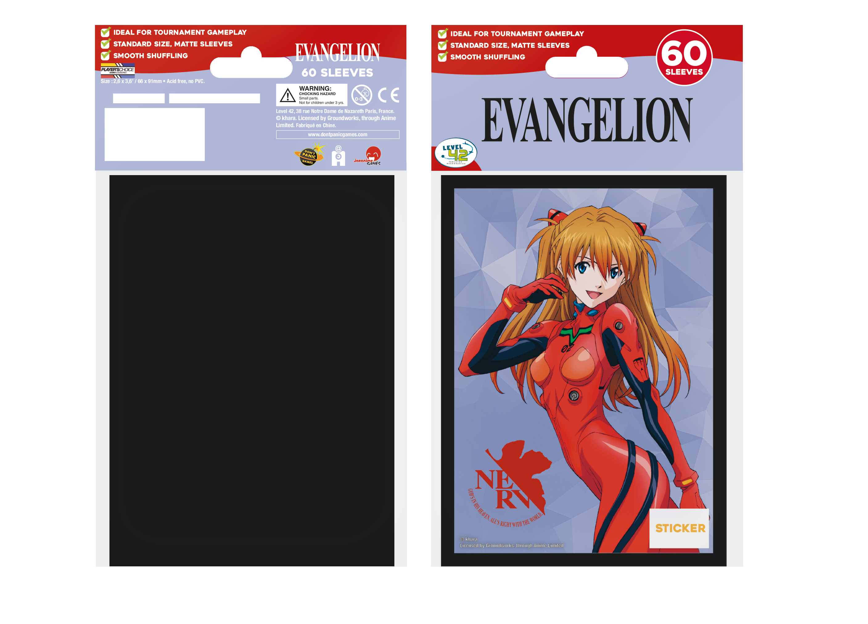 Players Choice: Evangelion - Asuka sleeves (60ct)