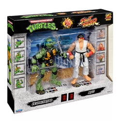 Teenage Mutant Ninja Turtles vs Street Fighter Leonardo vs Ryu Exclusive Action Figure 2-Pack