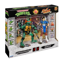 Teenage Mutant Ninja Turtle & Street Fighter 2pk Action Figure - Mikey Vs. Chun-Li