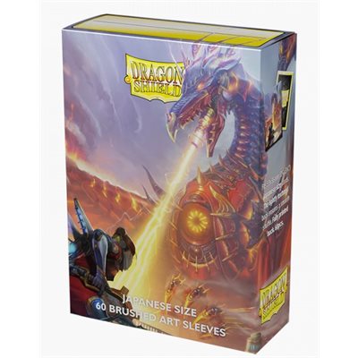 Dragon Shield Japanese Size Brushed Art Sleeves - Bolt Reaper (60ct)