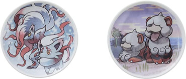 JPN Pokemon Hisui Days - Tea Plate Set (Zorua/Zoruark + Growlithe)