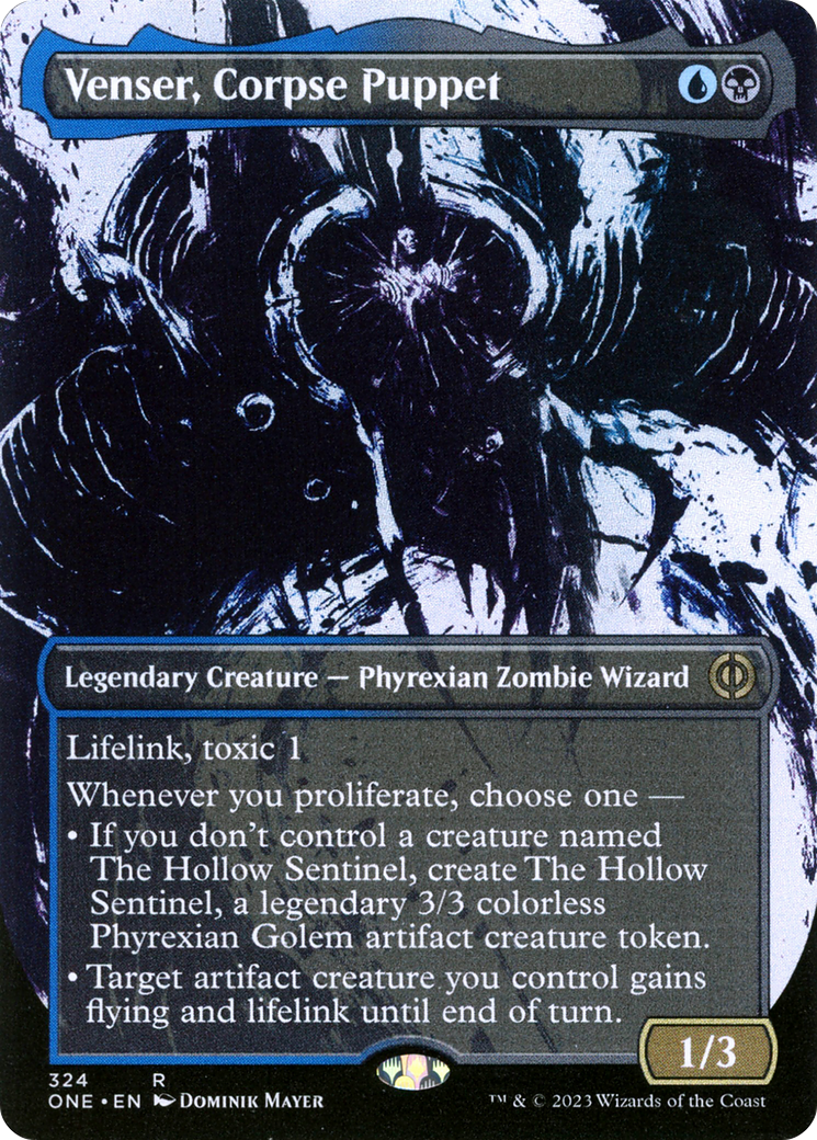 Venser, Corpse Puppet (Borderless Ichor) [Phyrexia: All Will Be One]