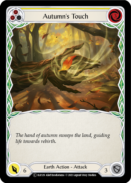 Autumn's Touch (Yellow) [U-ELE129] (Tales of Aria Unlimited)  Unlimited Rainbow Foil