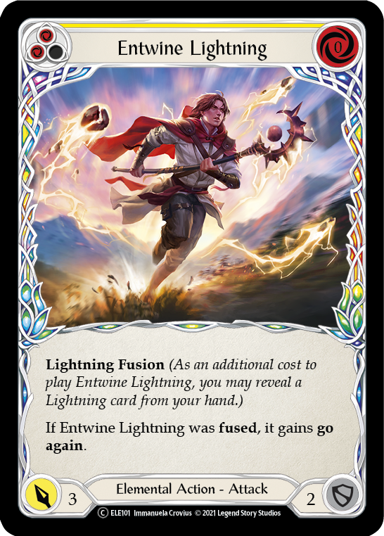 Entwine Lightning (Yellow) [U-ELE101] (Tales of Aria Unlimited)  Unlimited Rainbow Foil