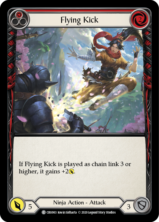 Flying Kick (Red) [CRU063] (Crucible of War)  1st Edition Normal