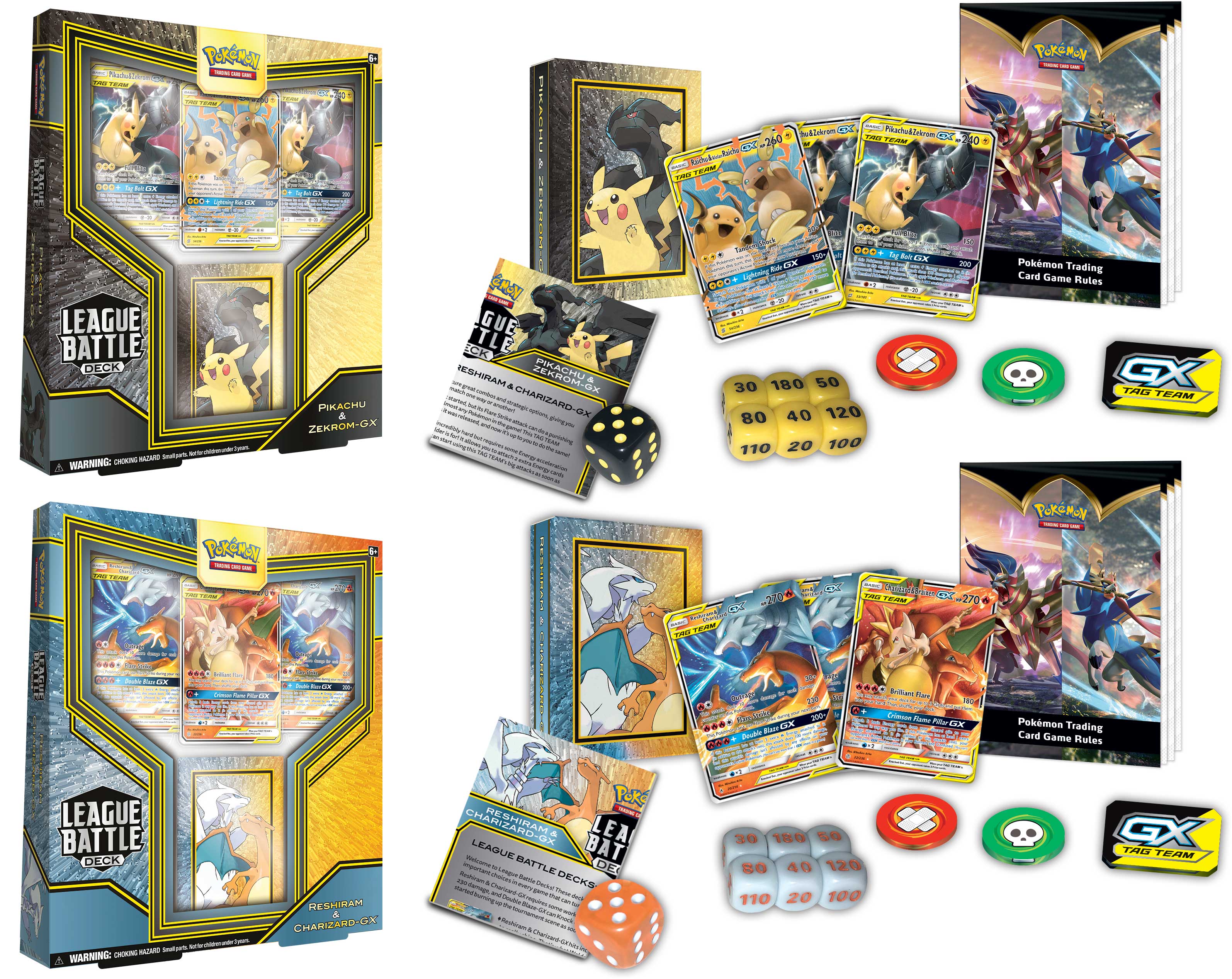 Battle Arena Deck - GX Reshiram/Charizard & Zekrom/Pikachu)