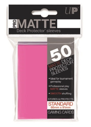 UP Deck Protector Sleeves - Matte Bright Pink