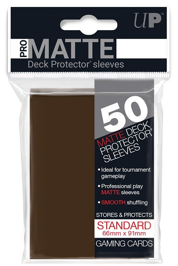 UP Deck Protector Sleeves - Matte Brown
