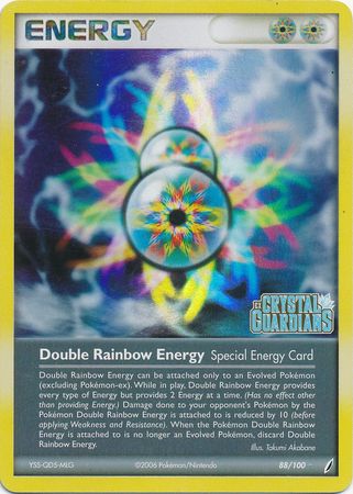 Double Rainbow Energy (88/100) (Stamped) [EX: Crystal Guardians]