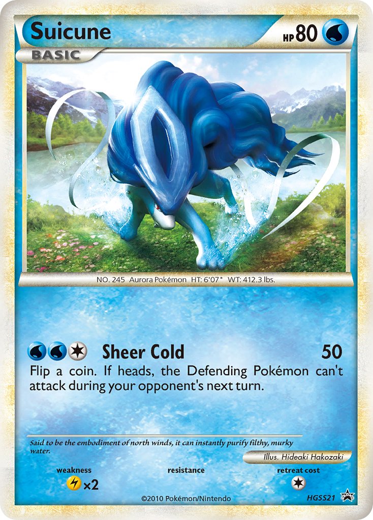 Suicune (HGSS21) [HeartGold & SoulSilver: Black Star Promos]