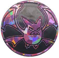 Crobat VMAX Shiny Large Pokemon Collectible Coin (Pink Cracked Ice Holofoil)
