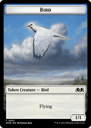 Bird // Food (0011) Double-Sided Token [Wilds of Eldraine Tokens]