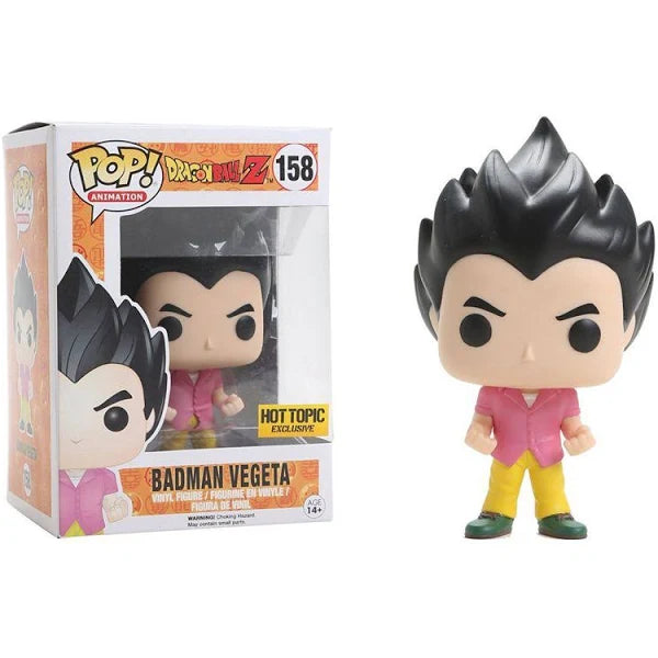 Funko Pop Dragonball Z Badman Vegeta (Hot Topic Sticker) 158