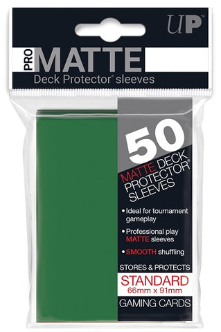 UP Deck Protector Sleeves - Matte Green
