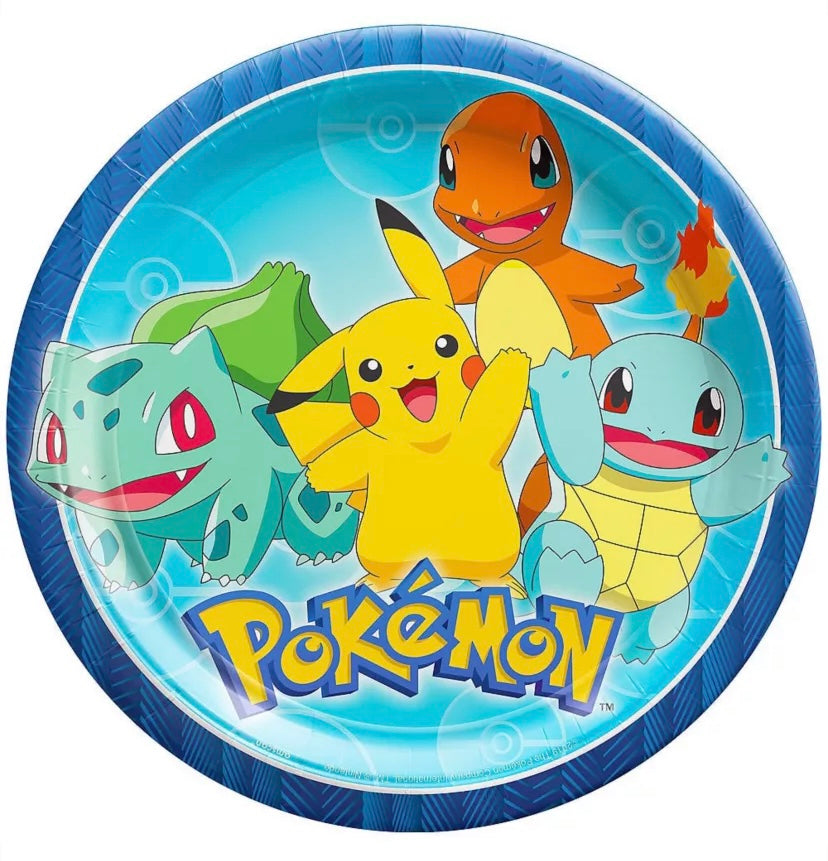 9” Pokémon Party Plates (8 Count)