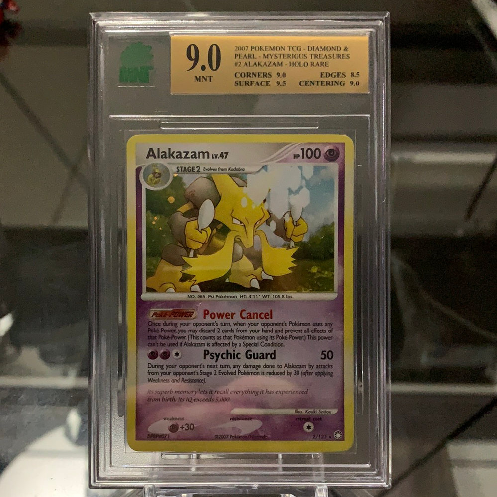 MNT 9 - 2007 Alakazam Holo #2 - Diamond and Pearl - Mysterious Treasures