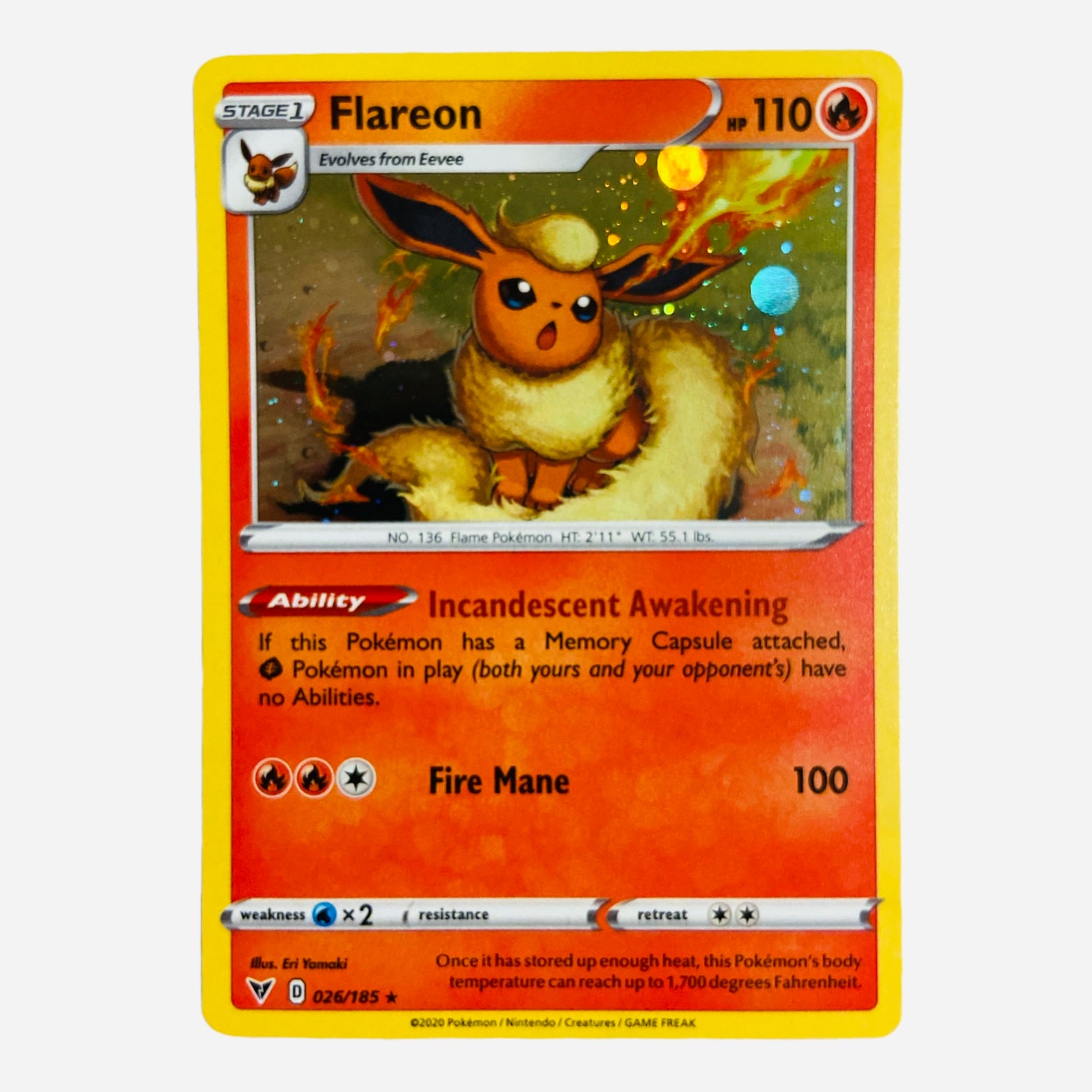 Flareon (Cosmos Holo) - 26/185 (26) [Miscellaneous Cards & Products]
