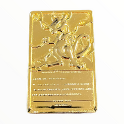 1999 Pokémon Burger King Gold Metal Mewtwo Card Nintendo Bar