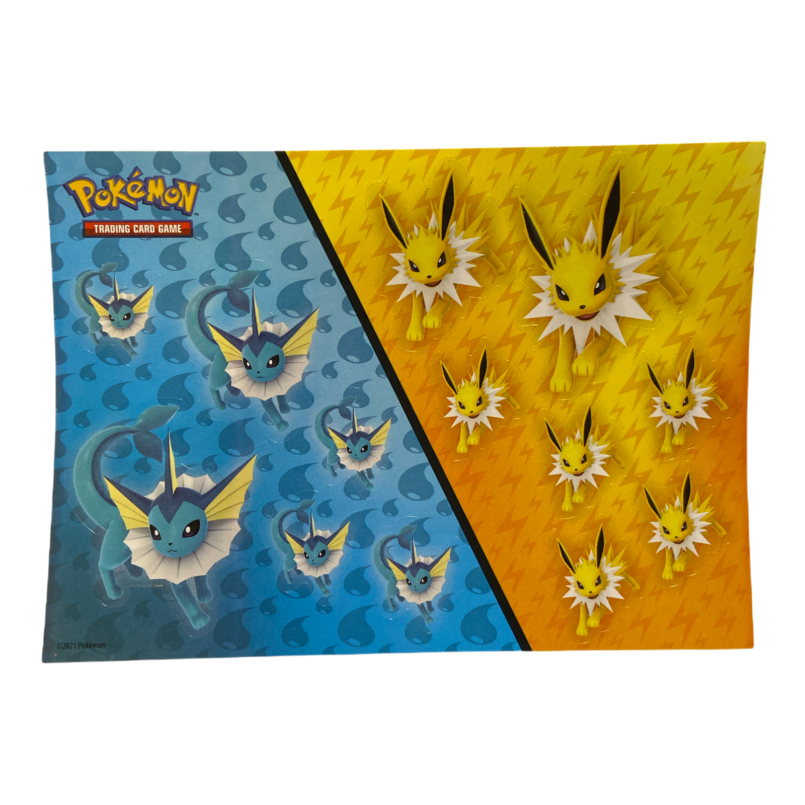 Sticker Page - Vaporeon/Jolteon