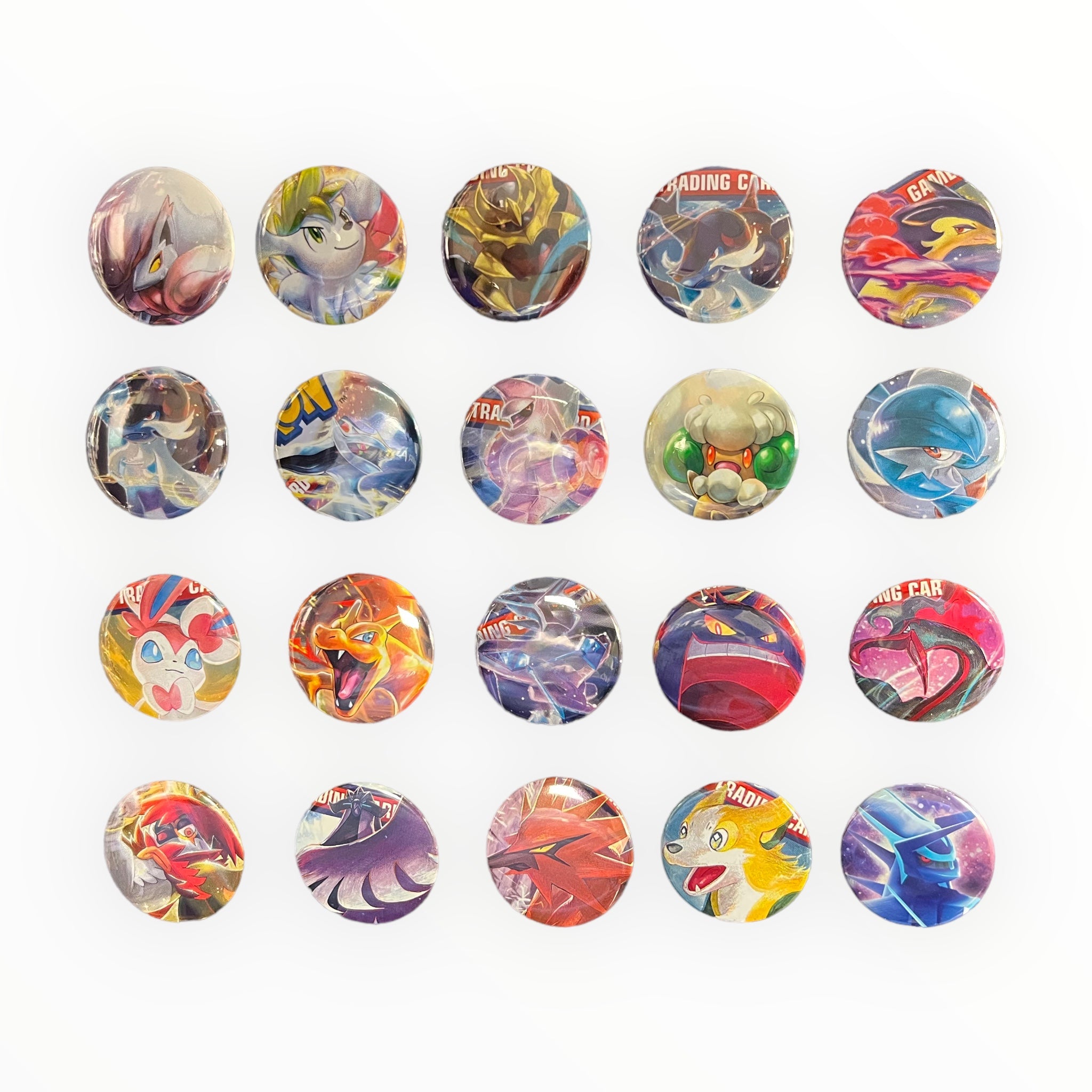Pokemon Pack Art - Upcycled Pins - Randomized Pack of 4 Pins/Package