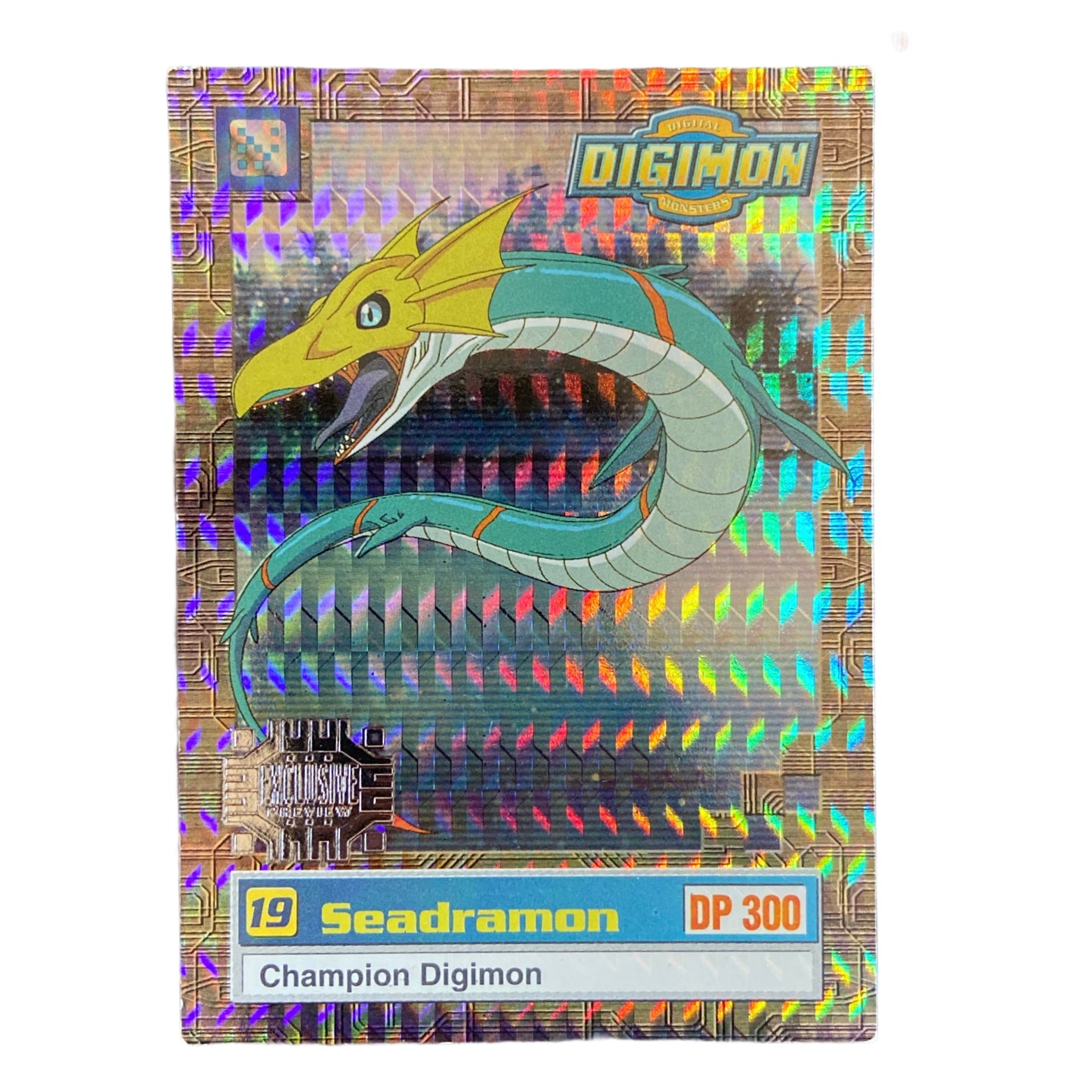 Seadramon 21/34 (Holo Prism Exclusive) - Digimon