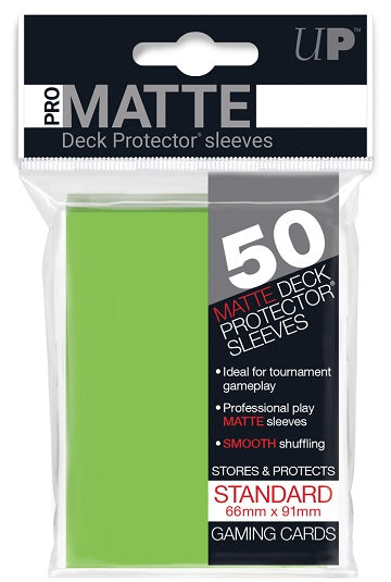 UP Deck Protector Sleeves - Matte Lime Green