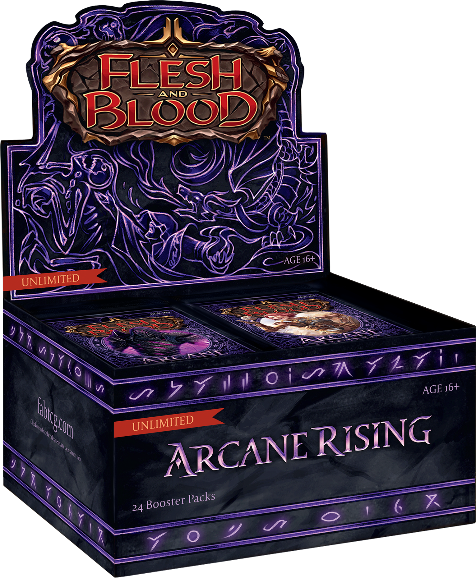 Flesh and Blood (FAB) - OOP - Arcane Rising Unlimited (ARC) - Booster CASE of 4 - (Possible Wait Time)
