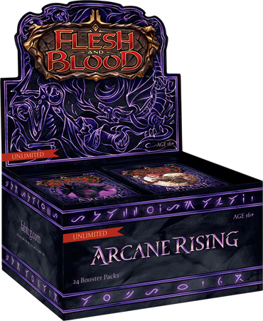 Flesh and Blood (FAB) - OOP - Arcane Rising Unlimited (ARC) - Booster CASE of 4 - (Possible Wait Time)