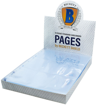 Beckett Shield - Binder Page 9 Pocket - 100 Pack