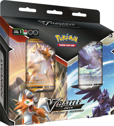 V Battle Deck Bundle - Lycanroc VS Corviknight - 2 Pack Bundle