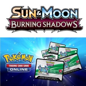 Burning Shadows PTCGO Code - Booster Pack (FOR THE ONLINE POKEMON GAME)