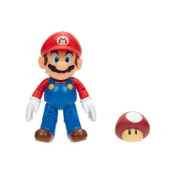 Super Mario Action Figure With Super Mushroom - Wave 29