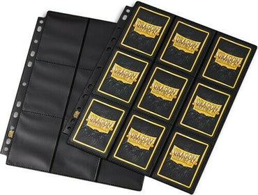 Ultimate Guard - Binder Page - Premium 9 Pocket - Side Load - Black - Single Page