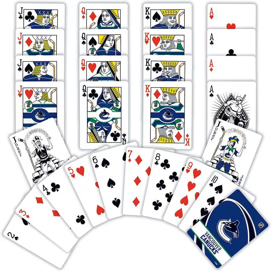 Vancouver Canucks Team - Playing Cards